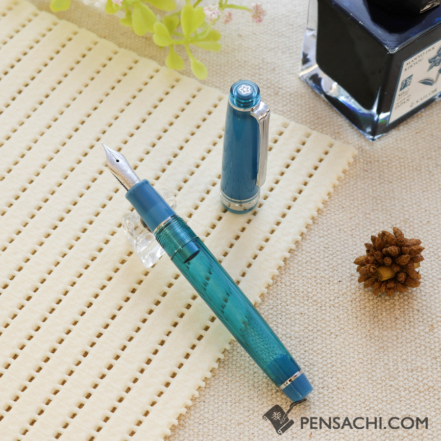 SAILOR Limited Edition Pro Gear Slim Manyo Fountain Pen Set -  Violet - PenSachi Japanese Limited Fountain Pen