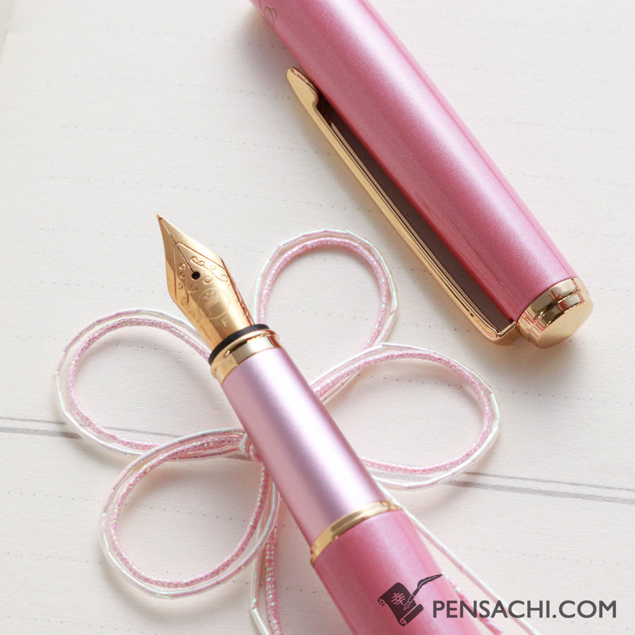Teranishi Guitar Brillante Fountain Pen - Rose Pink - PenSachi Japanese Limited Fountain Pen