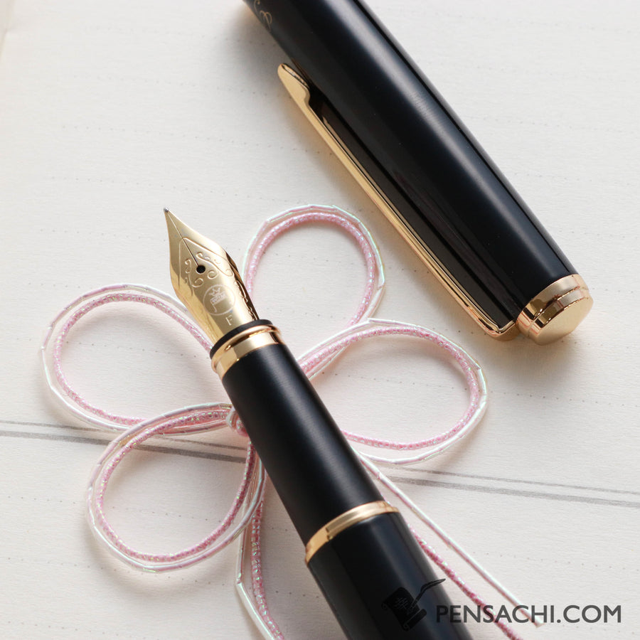 Teranishi Guitar Brillante Fountain Pen - Black - PenSachi Japanese Limited Fountain Pen