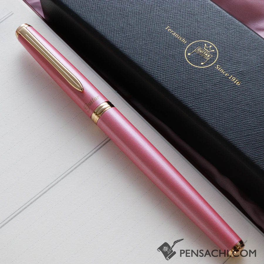 Teranishi Guitar Brillante Fountain Pen - Rose Pink - PenSachi Japanese Limited Fountain Pen