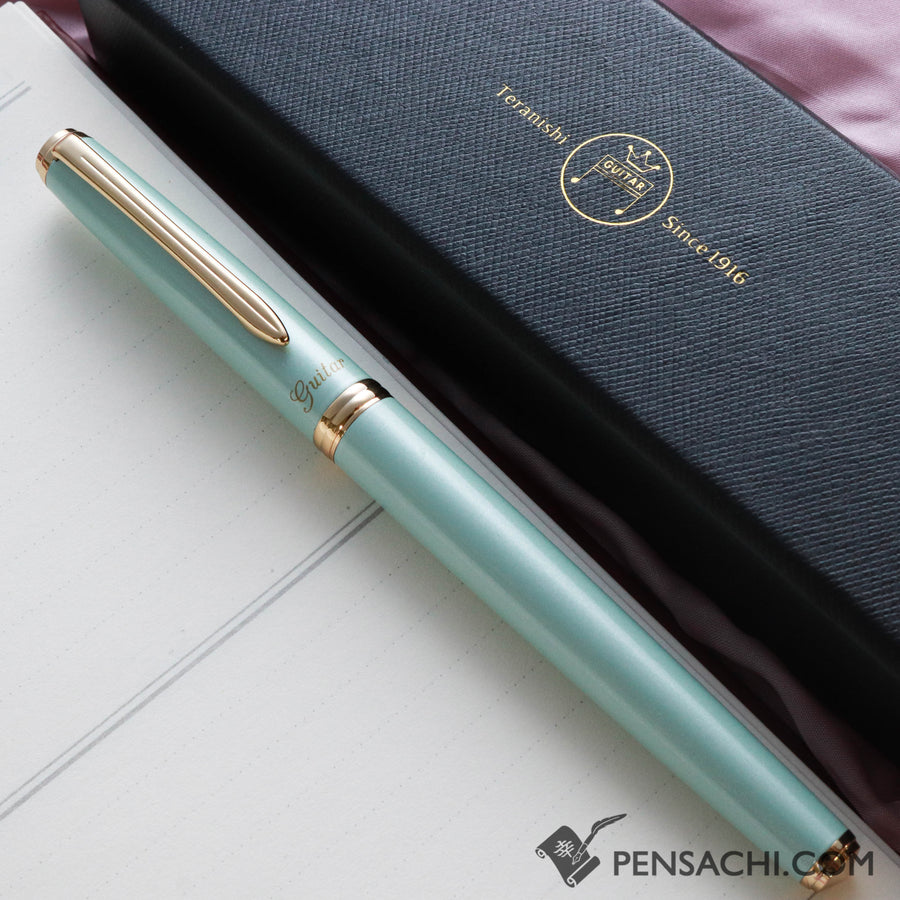 Teranishi Guitar Brillante Fountain Pen - Green - PenSachi Japanese Limited Fountain Pen