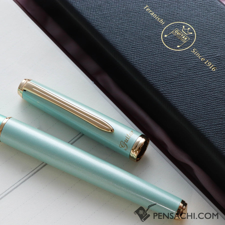 Teranishi Guitar Brillante Fountain Pen - Green - PenSachi Japanese Limited Fountain Pen