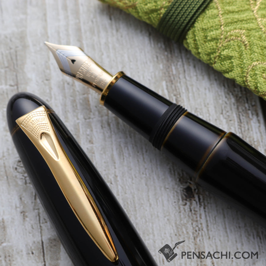 PLATINUM Izumo Tamenuri Fountain Pen - Biwatame - PenSachi Japanese Limited Fountain Pen