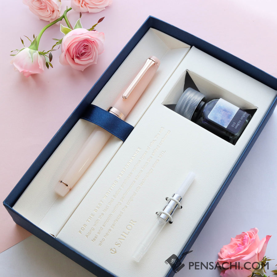 SAILOR Limited Edition Pro Gear Slim Set - Princess Rose - PenSachi Japanese Limited Fountain Pen