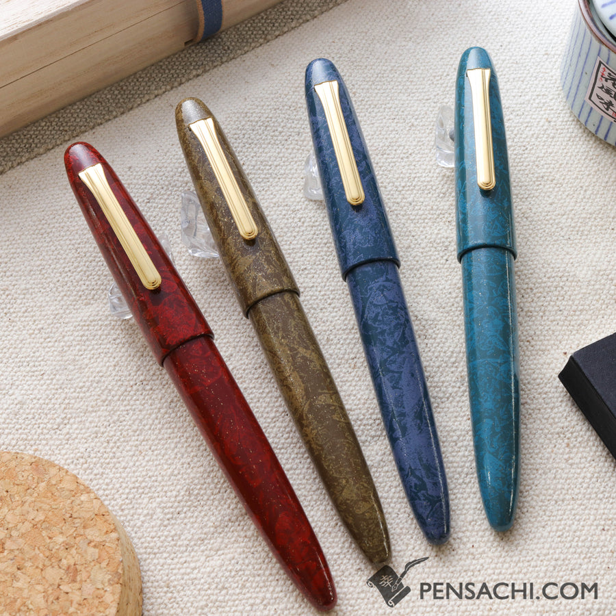 SAILOR King of Pens Urushi Makie Iro Miyabi 2nd Edition Fountain Pen -  Fukaki-Ake - PenSachi Japanese Limited Fountain Pen