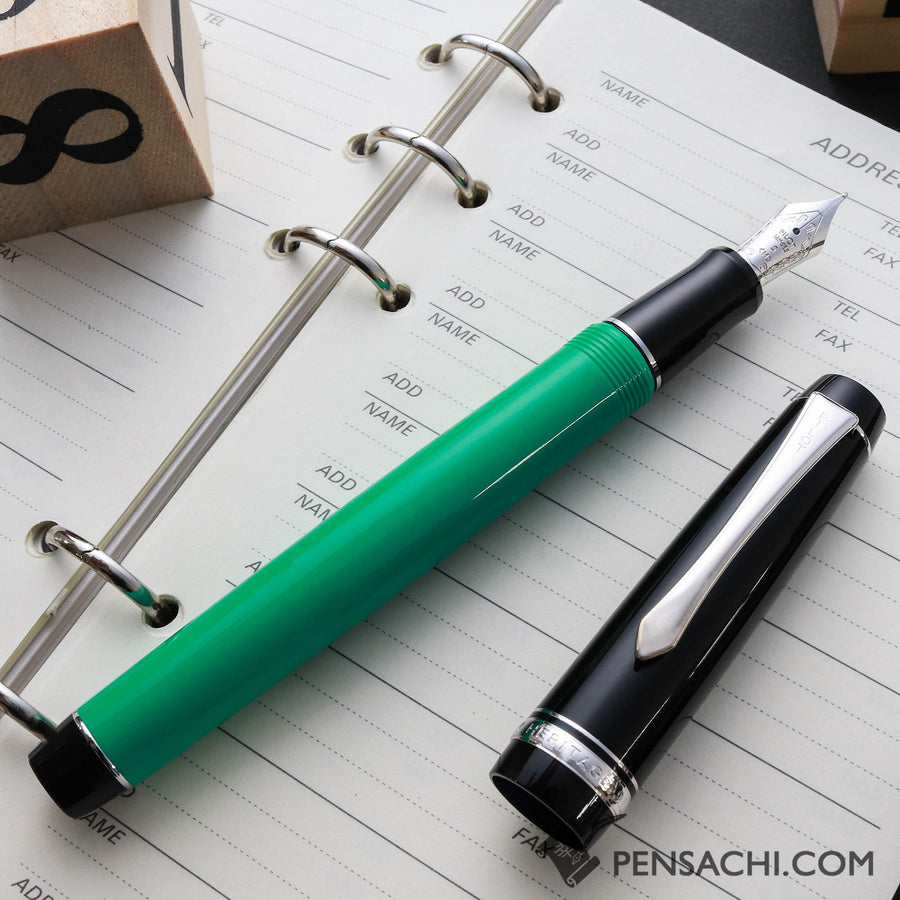 PILOT Limited Edition Custom Heritage 91 Fountain Pen - Forest Green - PenSachi Japanese Limited Fountain Pen