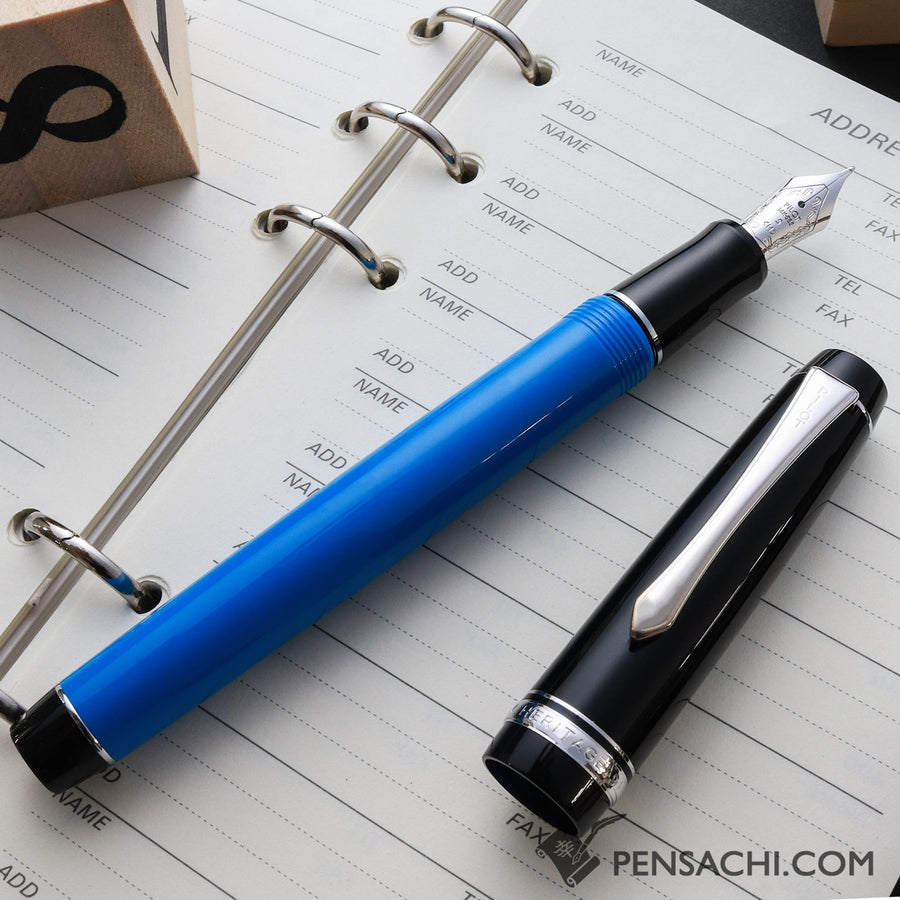 PILOT Limited Edition Custom Heritage 91 Fountain Pen - Water Blue - PenSachi Japanese Limited Fountain Pen