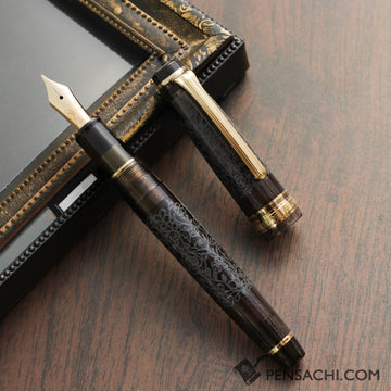 SAILOR Limited Edition Pro Gear Slim Fountain Pen - Souka Black - PenSachi Japanese Limited Fountain Pen
