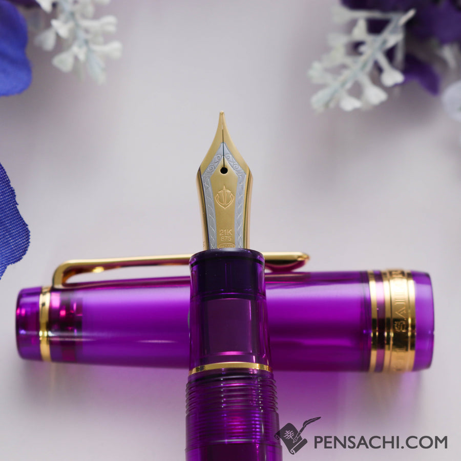 SAILOR Limited Edition Pro Gear Classic Demonstrator Fountain Pen - Wisteria Purple - PenSachi Japanese Limited Fountain Pen