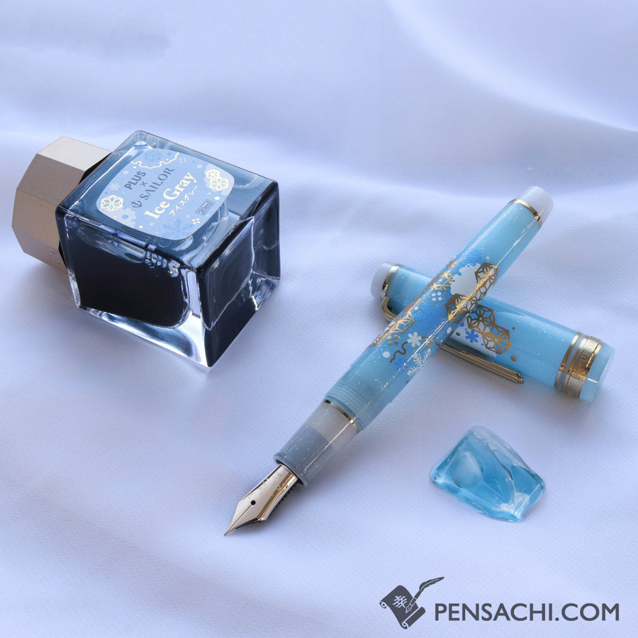 Buy SAILOR Limited Edition Pro Gear Slim Set - First Snow 14K Gold Nibs fountain pen directly from Japan. Nib Size: EF (Extra Fine), F (Fine), MF (Medium Fine), M (Medium), B (Broad). Best price fountain pen. Origin Japan