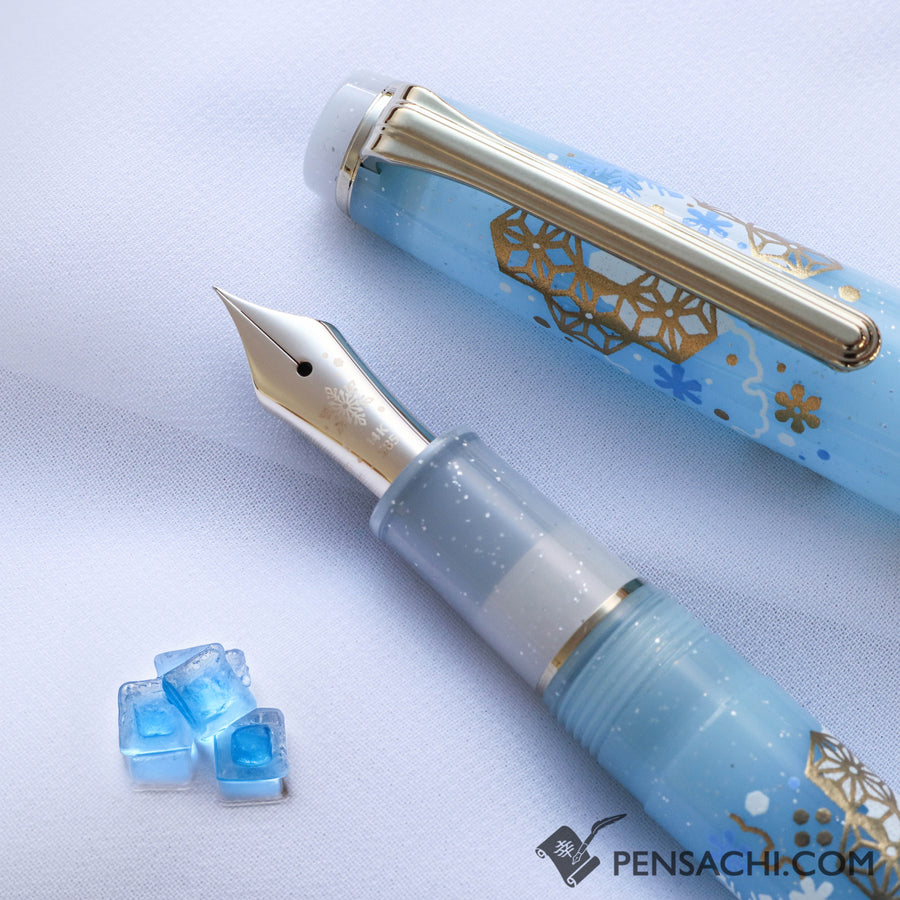 Buy SAILOR Limited Edition Pro Gear Slim Set - First Snow 14K Gold Nibs fountain pen directly from Japan. Nib Size: EF (Extra Fine), F (Fine), MF (Medium Fine), M (Medium), B (Broad). Best price fountain pen. Origin Japan