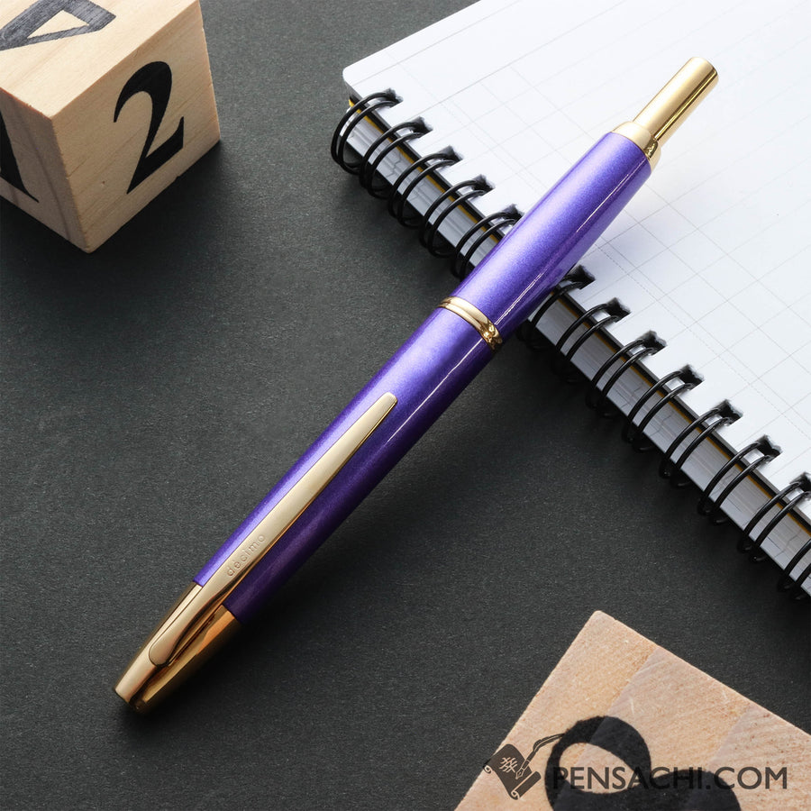 PILOT Limited Edition Vanishing Point Capless Decimo Fountain Pen - Metallic Violet Gold - PenSachi Japanese Limited Fountain Pen