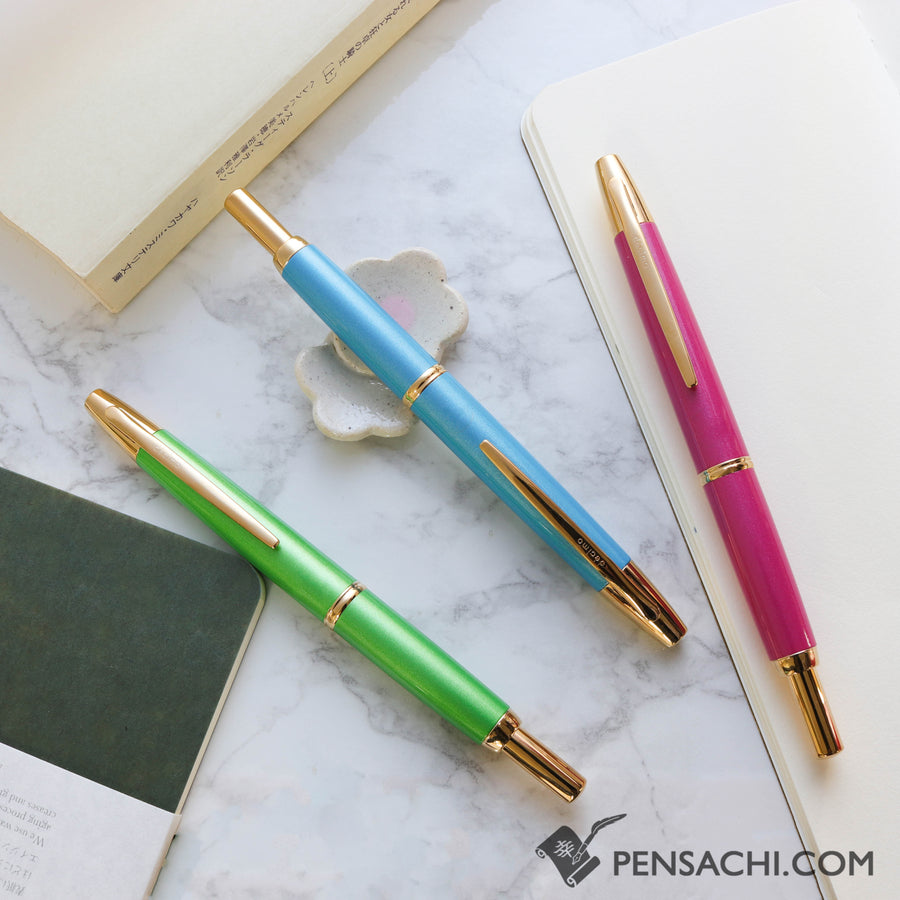 PILOT Limited Edition Vanishing Point Capless Decimo Fountain Pen - Tourmaline Pink - PenSachi Japanese Limited Fountain Pen