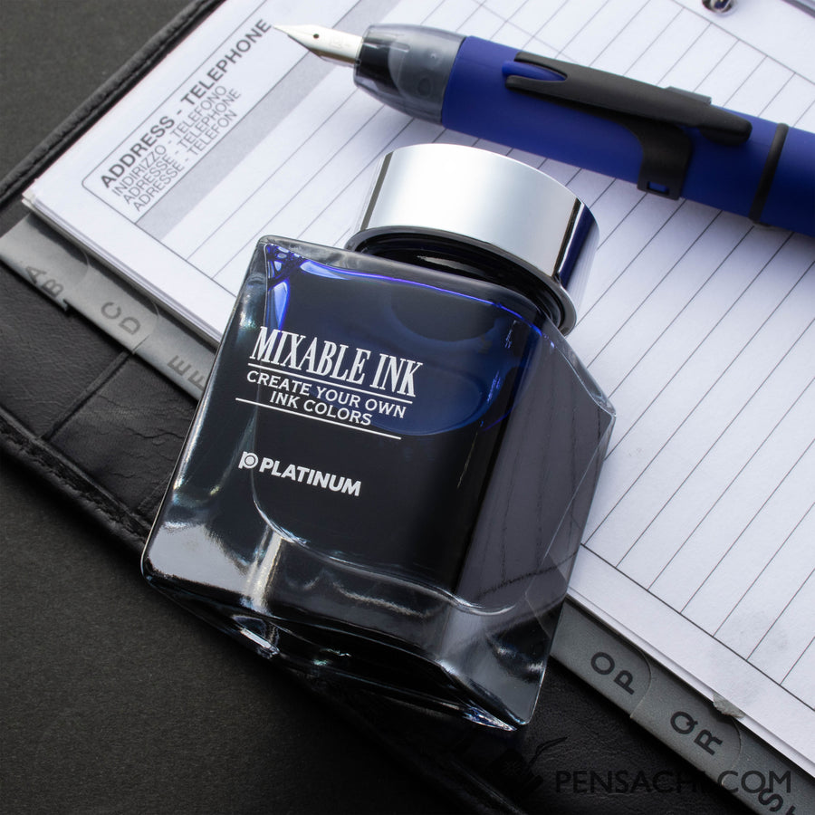 PLATINUM Curidas Depth Fountain Pen Set - Blue - PenSachi Japanese Limited Fountain Pen