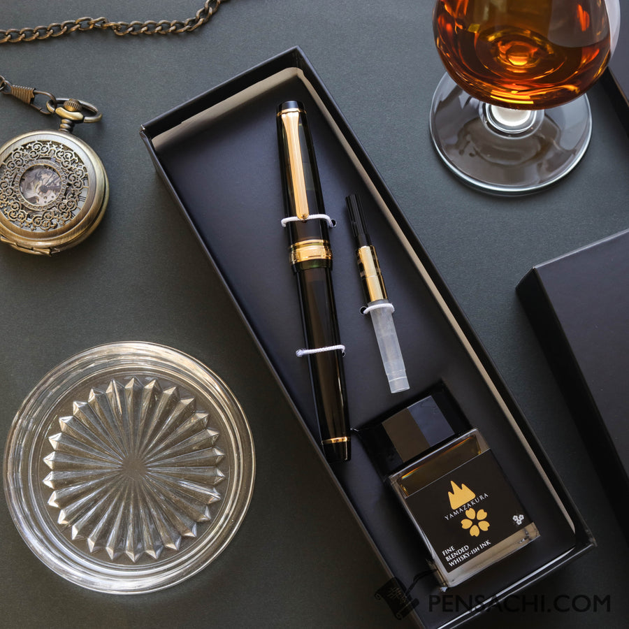 SAILOR Limited Edition Pro Gear Slim Set - Yamazakura Green Black - PenSachi Japanese Limited Fountain Pen