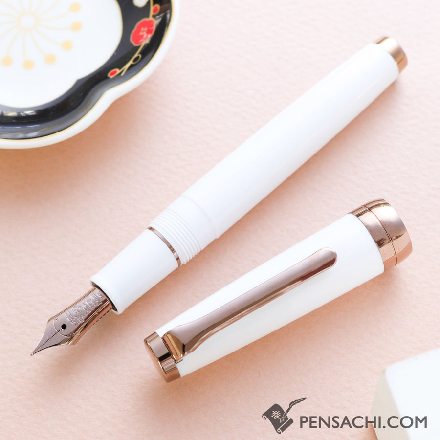 SAILOR Limited Edition Pro Gear Slim Fountain Pen - Odyssey Snow White - PenSachi Japanese Limited Fountain Pen