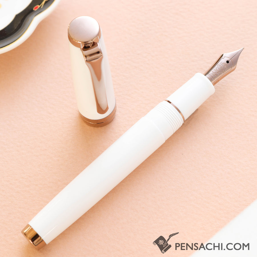 SAILOR Limited Edition Pro Gear Slim Fountain Pen - Odyssey Snow White - PenSachi Japanese Limited Fountain Pen