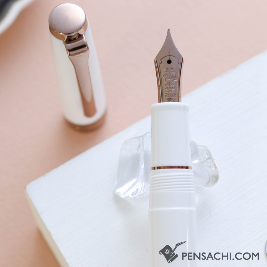 SAILOR Limited Edition Pro Gear Slim Fountain Pen - Odyssey Snow White - PenSachi Japanese Limited Fountain Pen