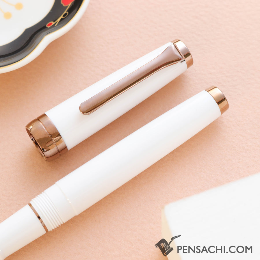 SAILOR Limited Edition Pro Gear Slim Fountain Pen - Odyssey Snow White - PenSachi Japanese Limited Fountain Pen
