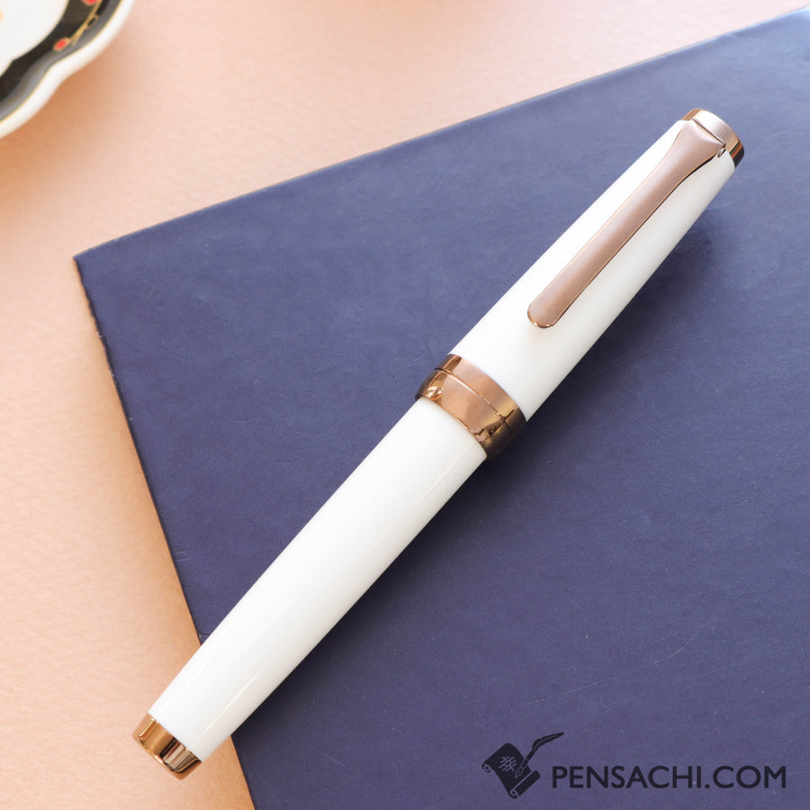 SAILOR Limited Edition Pro Gear Slim Fountain Pen - Odyssey Snow White - PenSachi Japanese Limited Fountain Pen