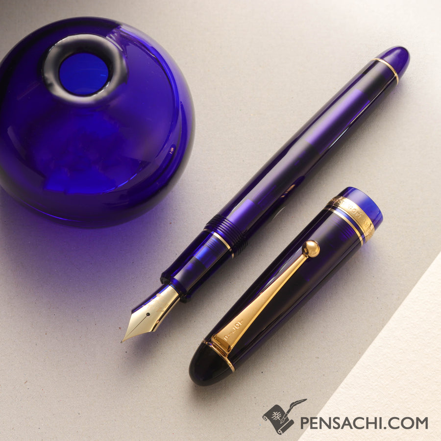 PILOT Custom 742 Limited Edition Set Fountain Pen - Lapis Lazuli - PenSachi Japanese Limited Fountain Pen