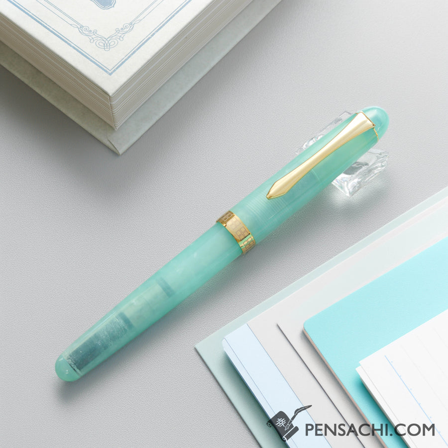 Onishi Fountain Pen - Aquamarine - PenSachi Japanese Limited Fountain Pen