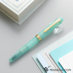 Onishi Fountain Pen - Aquamarine - PenSachi Japanese Limited Fountain Pen