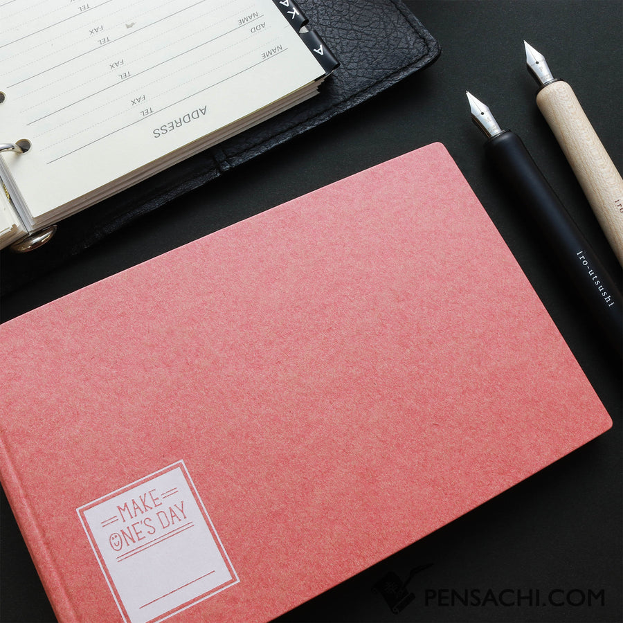 Maruman Mini Binder Make One's Day - Coral Red - PenSachi Japanese Limited Fountain Pen