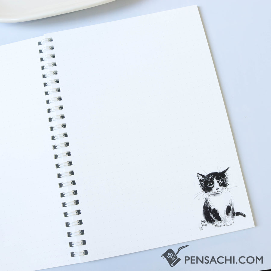 Nakahama Minoru Plain A5 Size - Suwatte iru neko - PenSachi Japanese Limited Fountain Pen