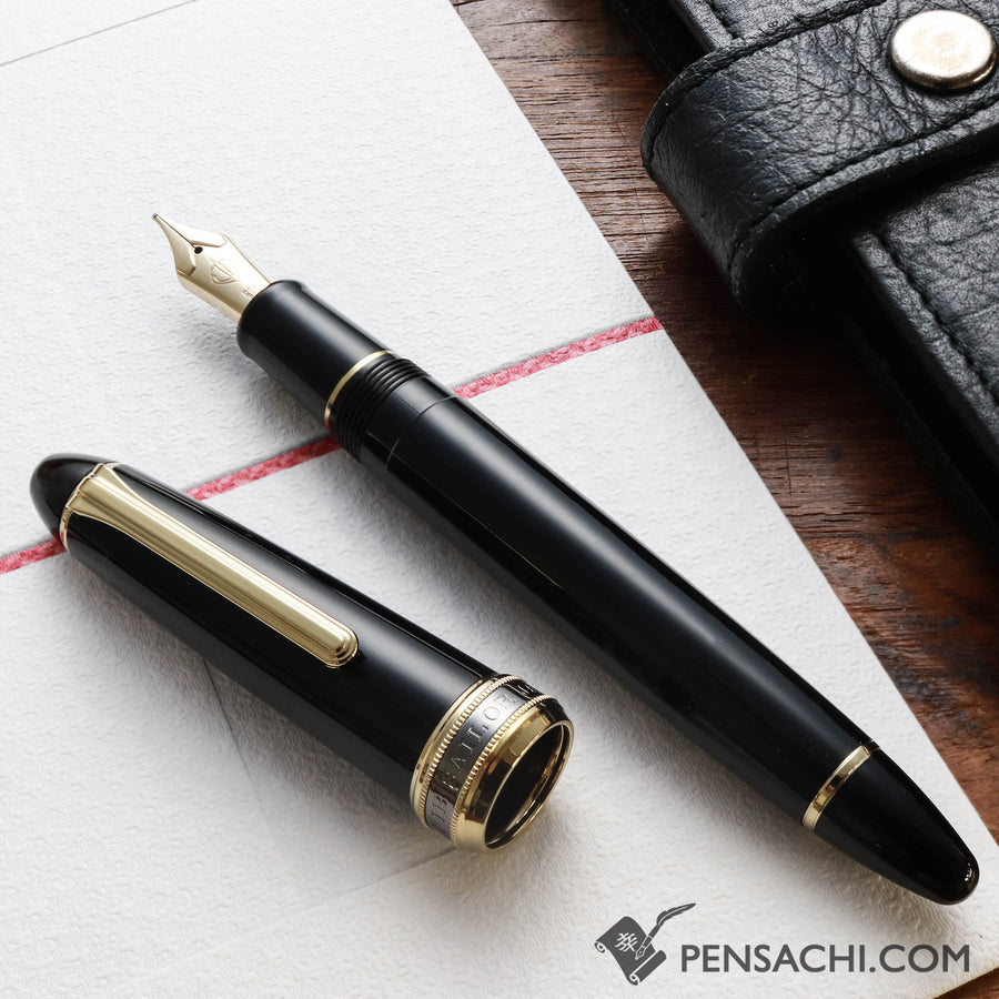 SAILOR 1911 Large (Full size) Special Nib Cross Concord Fountain Pen - Black Gold - PenSachi Japanese Limited Fountain Pen