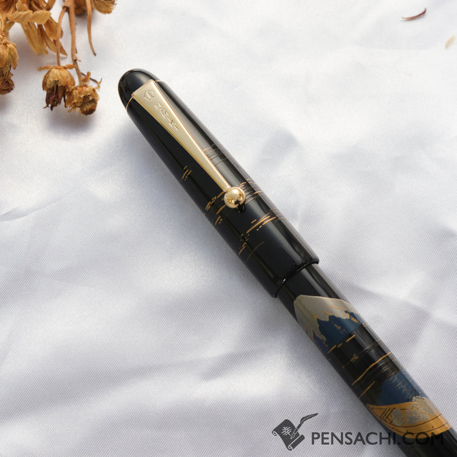 Namiki Nippon Art Fountain Pen - Fuji and the Boat - PenSachi Japanese Limited Fountain Pen