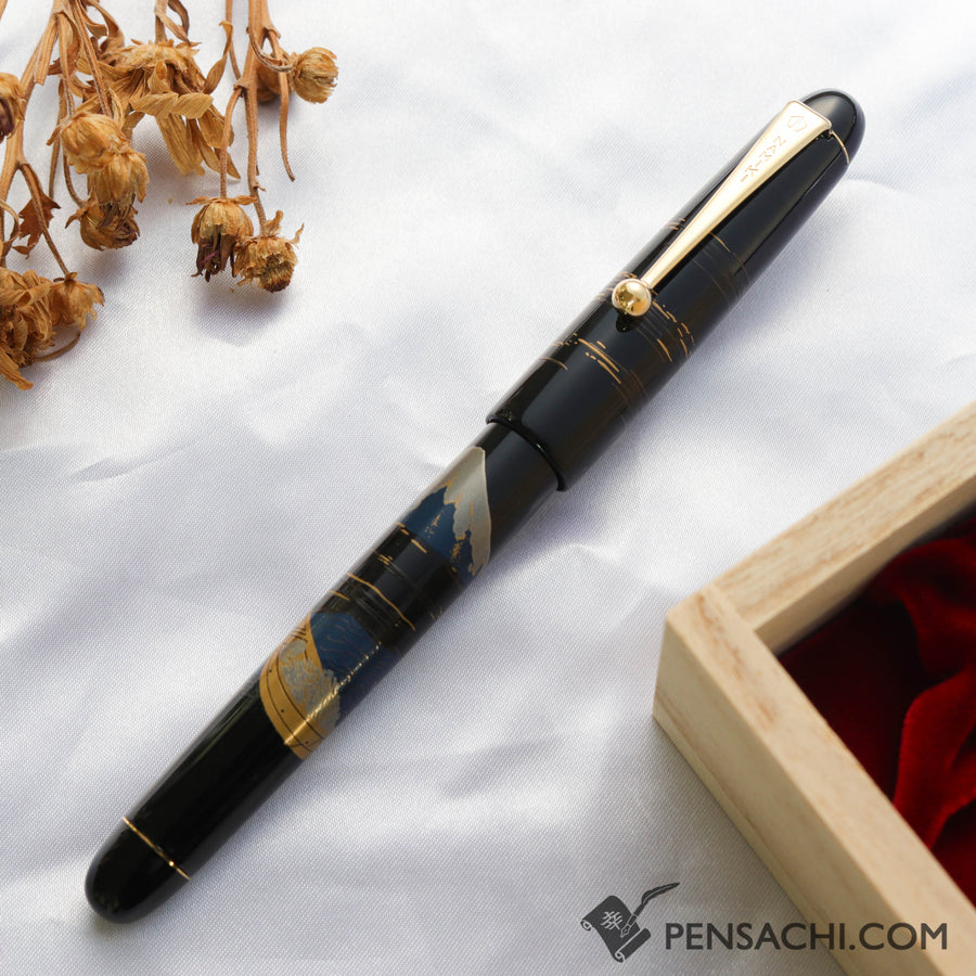 Namiki Nippon Art Fountain Pen - Fuji and the Boat - PenSachi Japanese Limited Fountain Pen