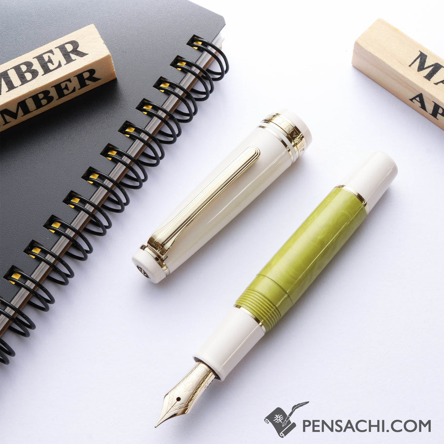 SAILOR Limited Edition Pro Gear Slim Mini Fountain Pen Rencontre - Pistache - PenSachi Japanese Limited Fountain Pen