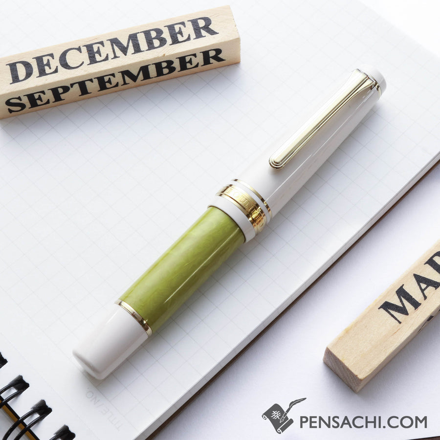 SAILOR Limited Edition Pro Gear Slim Mini Fountain Pen Rencontre - Pistache - PenSachi Japanese Limited Fountain Pen