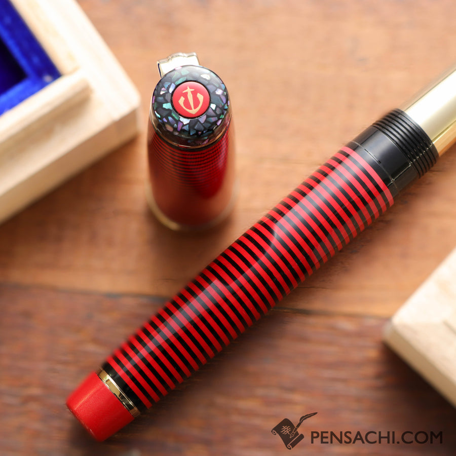 SAILOR Limited Edition Wajima Bijou Fountain Pen - Ruby (2nd Edition) - PenSachi Japanese Limited Fountain Pen