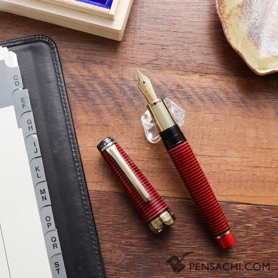 SAILOR Limited Edition Wajima Bijou Fountain Pen - Ruby (2nd Edition) - PenSachi Japanese Limited Fountain Pen