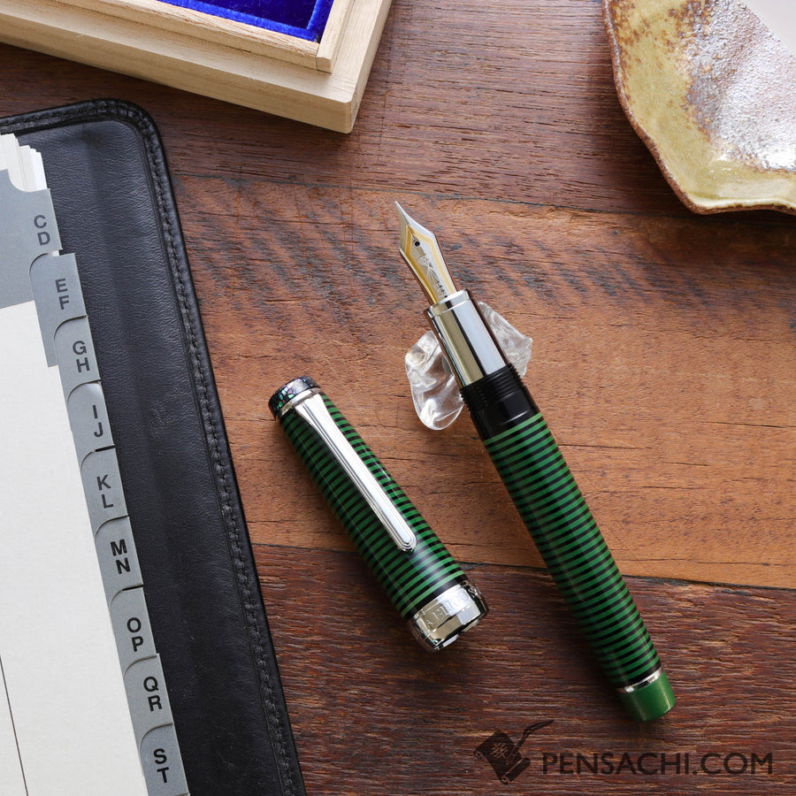 SAILOR Limited Edition Wajima Bijou Fountain Pen - Emerald (2nd Edition) - PenSachi Japanese Limited Fountain Pen