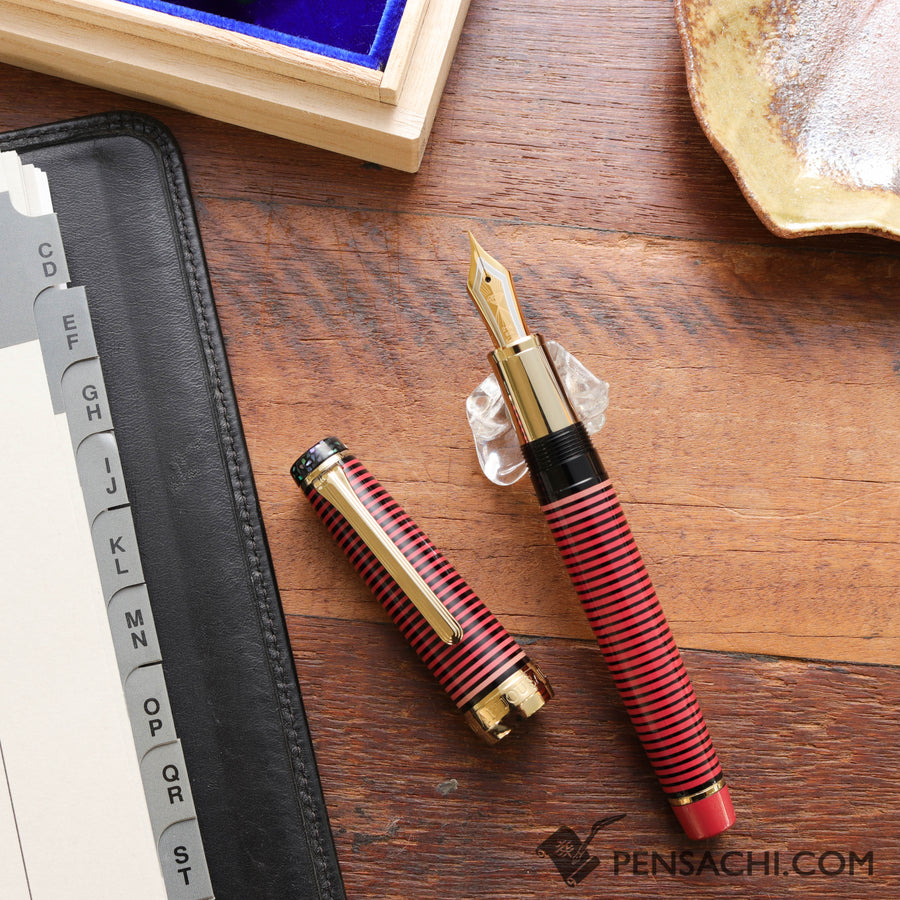 SAILOR Limited Edition Wajima Bijou Fountain Pen - Coral (1st Edition) - PenSachi Japanese Limited Fountain Pen