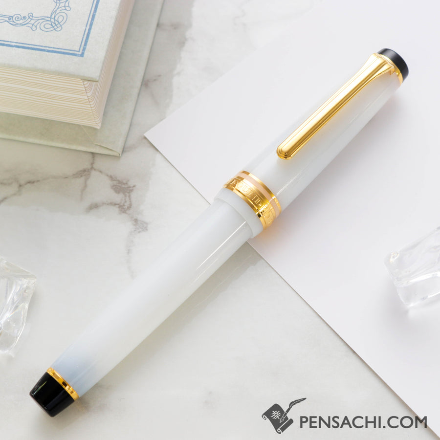 SAILOR Pro Gear Slim (Sapporo) Shikiori Fountain Pen - Falling Snow - PenSachi Japanese Limited Fountain Pen