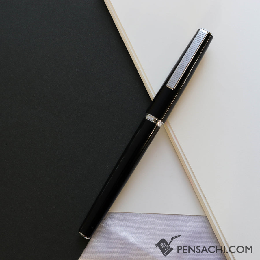 SAILOR Young Profit Fountain Pen - Black Silver - PenSachi Japanese Limited Fountain Pen