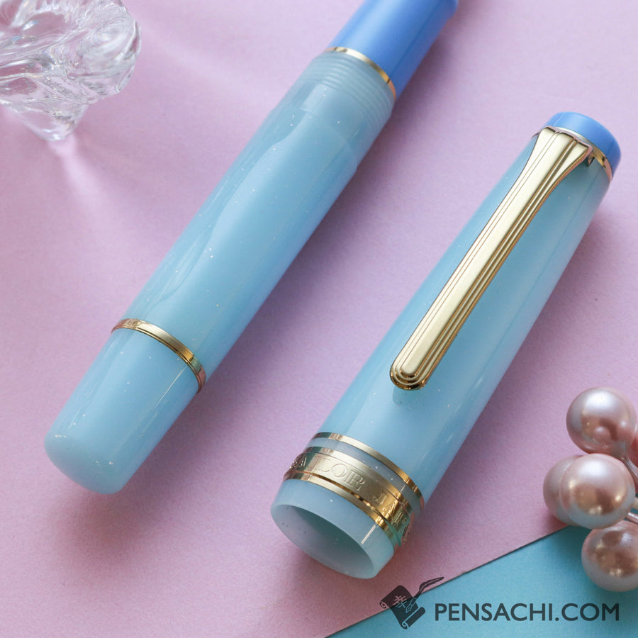 SAILOR Limited Edition Pro Gear Mini Fountain Pen - Aquamarine/Tulip - PenSachi Japanese Limited Fountain Pen