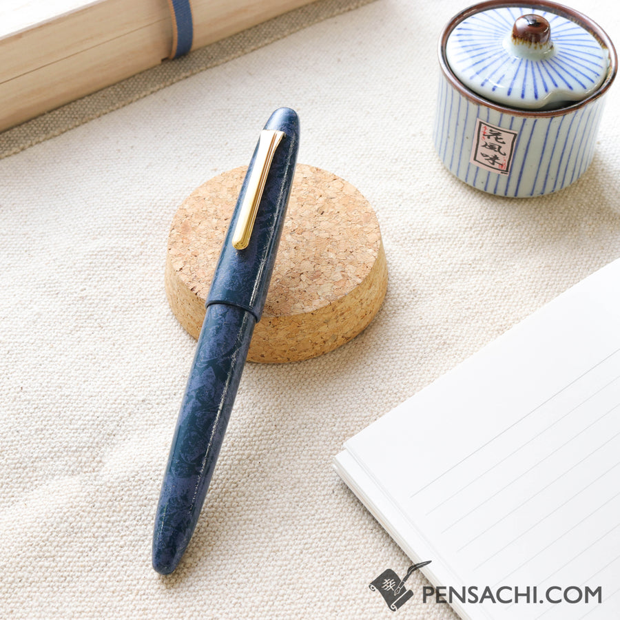 SAILOR King of Pens Urushi Makie Iro Miyabi 2nd Edition Fountain Pen -  Kon-Ruri - PenSachi Japanese Limited Fountain Pen