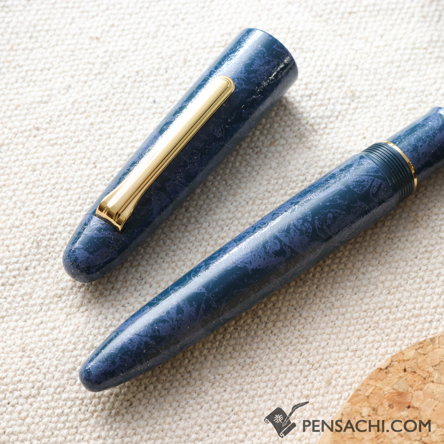 SAILOR King of Pens Urushi Makie Iro Miyabi 2nd Edition Fountain Pen -  Kon-Ruri - PenSachi Japanese Limited Fountain Pen