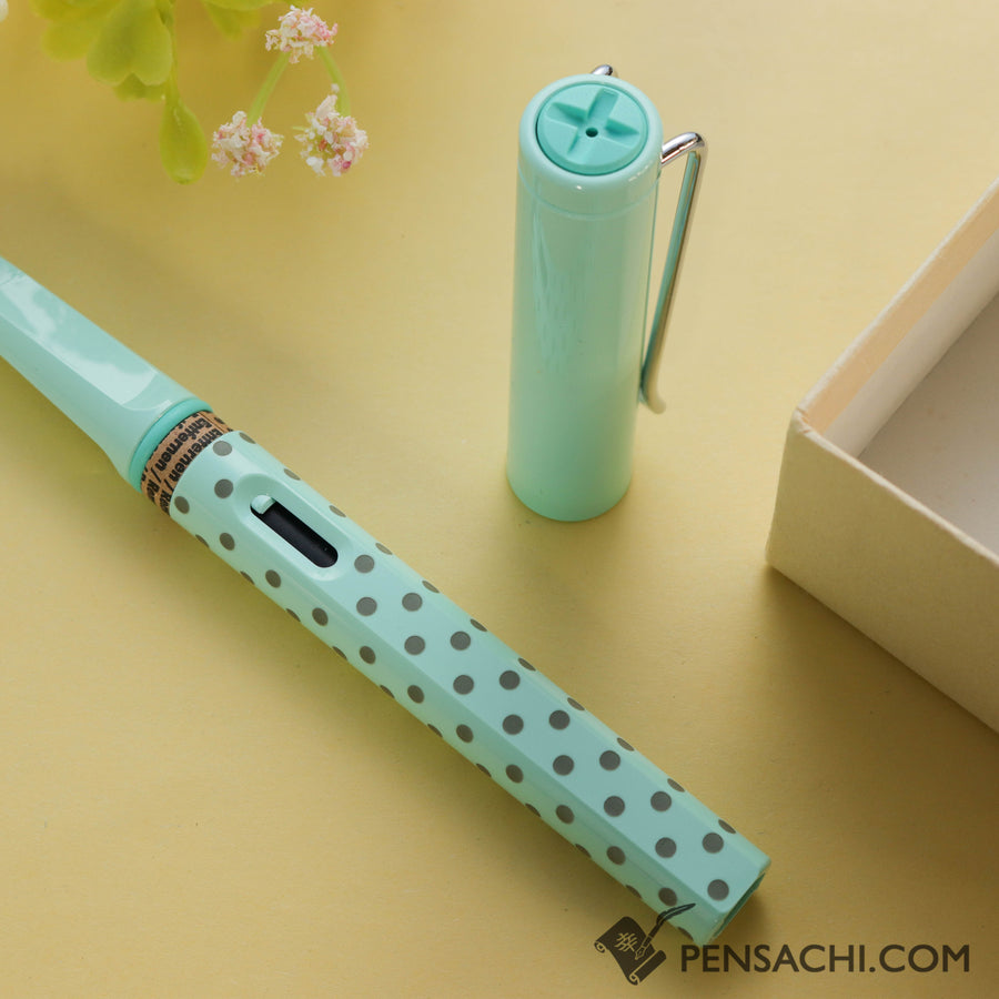 LAMY Safari Special Edition Fountain Pen - Dots Blue - PenSachi Japanese Limited Fountain Pen