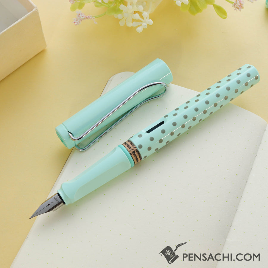 LAMY Safari Special Edition Fountain Pen - Dots Blue - PenSachi Japanese Limited Fountain Pen