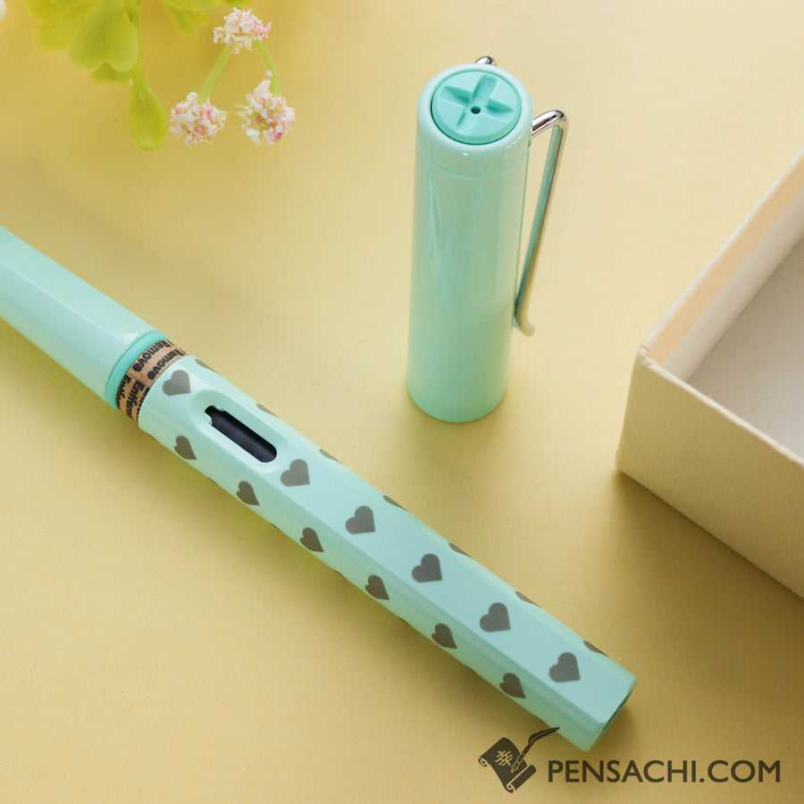 LAMY Safari Special Edition Fountain Pen - Hearts Blue - PenSachi Japanese Limited Fountain Pen