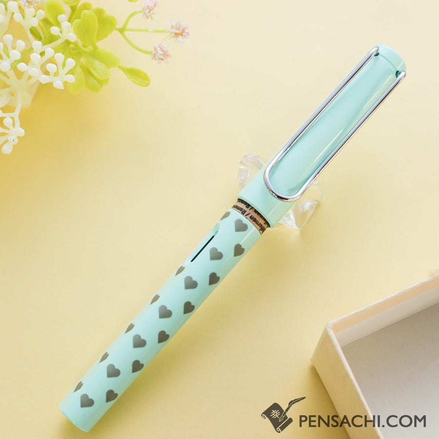 LAMY Safari Special Edition Fountain Pen - Hearts Blue - PenSachi Japanese Limited Fountain Pen