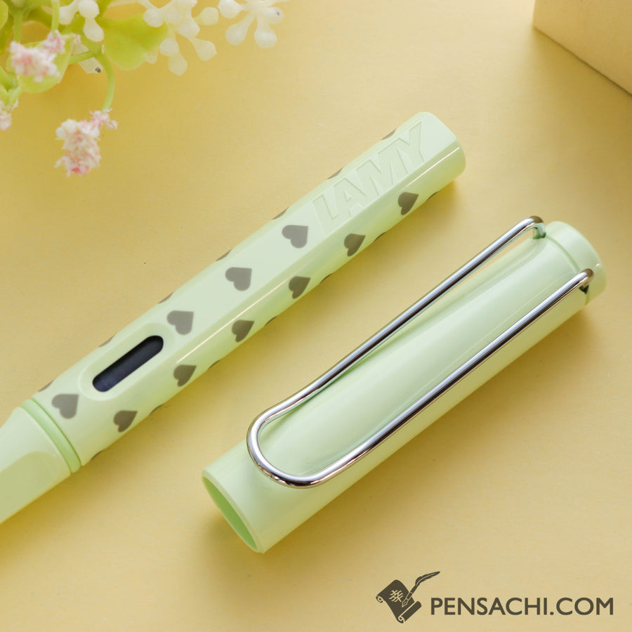 LAMY Safari Special Edition Fountain Pen - Hearts Green - PenSachi Japanese Limited Fountain Pen
