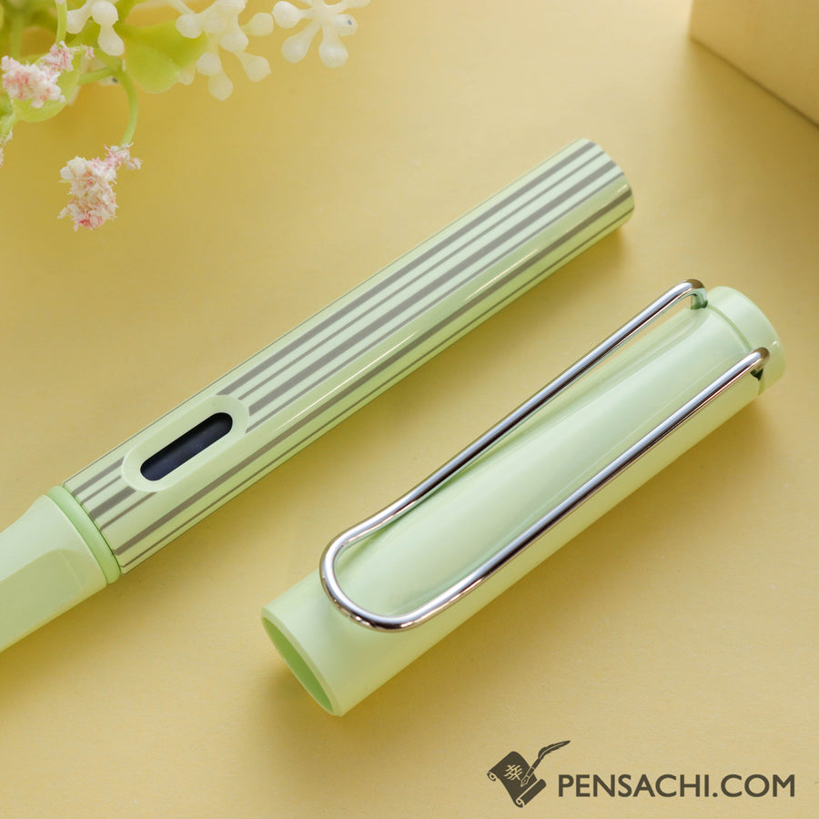 LAMY Safari Special Edition Fountain Pen - Stripes Green - PenSachi Japanese Limited Fountain Pen