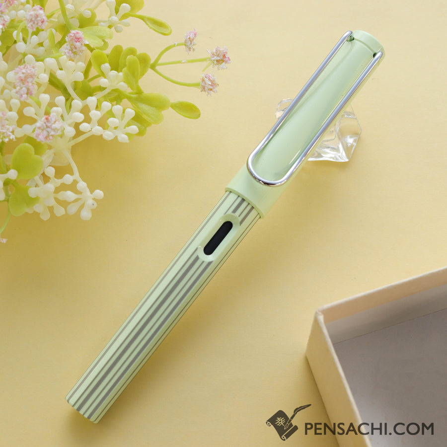 LAMY Safari Special Edition Fountain Pen - Stripes Green - PenSachi Japanese Limited Fountain Pen